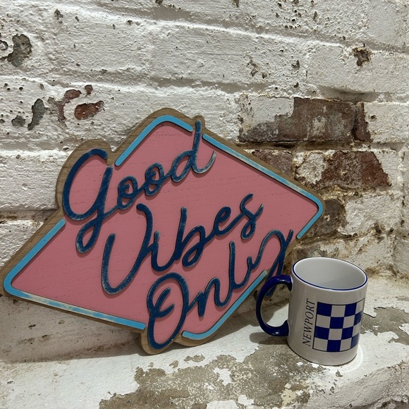 Vintage Newport Sailing Flag Mug in Blue, Red and White.  Come Sail Away With Me - Picture 2 of 7